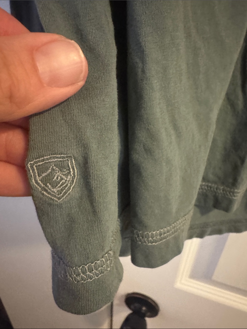 Kuhl Women's Long Sleeve V-Neck Top in Sage Green - Picture 3 of 5